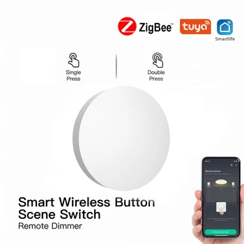 1/5ШТ Tuya ZigBee Wireless Scene Button Switch Многоступенчатый Рычажный Пульт Дистанционного Управления Интеллектуальный Умный Дом Zigbee