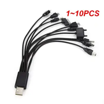 1 ~ 10шт В 1 USB-кабель для передачи данных Многофункциональный Универсальный Многоконтактный кабель для передачи данных KG90 Адаптер для телефона