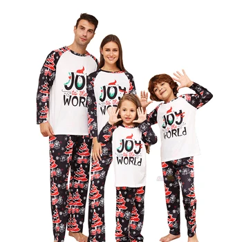 2023 Рождественская Одежда для семьи, Пижамный комплект, Папа, Мама, Дети Выглядят одинаково, Новые Рождественские Наряды, Детские комбинезоны, Пижамы, Пижамы