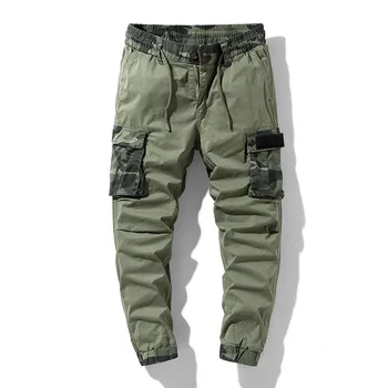 23SS Новые классические брюки-карго с нарукавной повязкой и вышивкой в стиле милитари в стиле ретро, свободные брюки-карго с несколькими карманами для мужчин