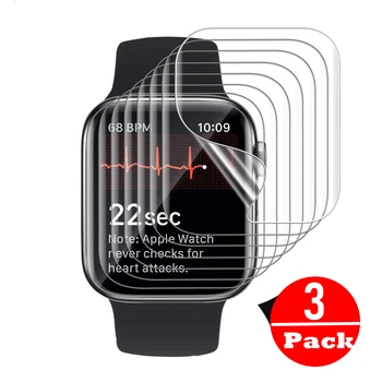 3шт Пленка Watch 8 Для Apple Watch 7 8 41 мм/45 мм 2022 Мягкая Защитная пленка для экрана с защитой от царапин для iWatch Series7 8 41/45 мм