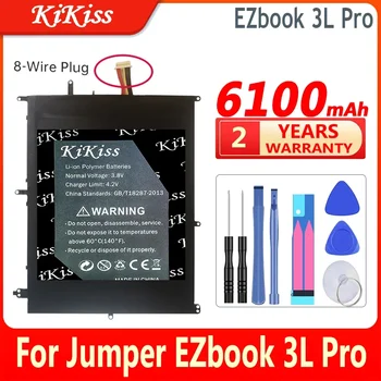 6100 мАч KiKiss Мощный Аккумулятор EZbook 3L Pro (8 проводный) Для Jumper EZbook 3L Pro 3LPro (MB12) HW-3487265 TH140A Аккумуляторы для ноутбуков