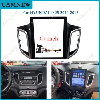 9,7-дюймовая автомобильная аудиокадра Fasxia, передняя панель автомобильного радио, панель GPS навигации подходит для Hyundai Creta ix25 2014-2016