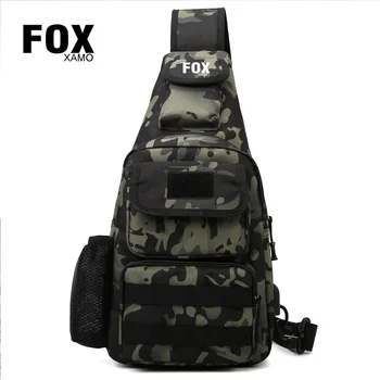 Foxxamo Уличные тактические камуфляжные нагрудные сумки, Мужской походный рюкзак, нейлон, Охота, Велоспорт, Армейская походная сумка Molle