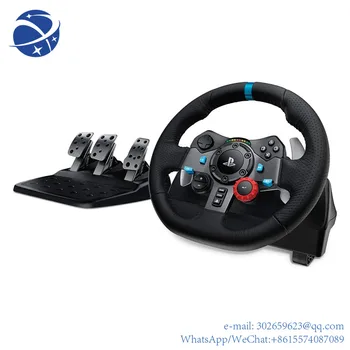 logitec G29, гоночное колесо Driving Force и напольные педали, реальные отзывы, кожаный чехол на руль для PS5, PS4, ПК, Mac