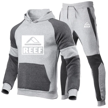 Technics 2023 Reef Для мужчин, Новый весенне-осенний спортивный костюм, толстовка + брюки, пуловер, толстовка, спортивная одежда, костюмы, повседневная одежда