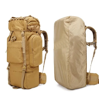 Альпинистская Походная дорожная сумка для охоты, Кемпинга, спорта на открытом воздухе, рюкзак Тактический Камуфляжный Военный рюкзак 65 л