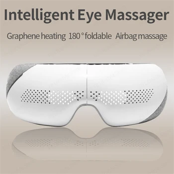 Вибрационный Bluetooth Массажер для глаз Визуальный Массаж глаз Интеллектуальная маска для глаз Массажер Masajeador Нагревающая маска для глаз Массажер для лица