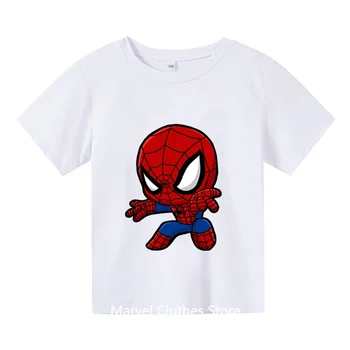 Детская футболка с Человеком-пауком, футболка с героями мультфильмов 