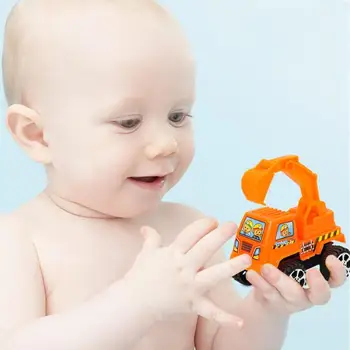 Детские аксессуары для фотосъемки на мини-инерционном автомобиле, детские пластиковые игрушки-симуляторы, бумеранг, строительная машина, миксер excavato