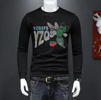 Дизайнерский горный хрусталь BORUNKE пуловер Толстовка 2023 Мужская Одежда пуловер мужские подарки