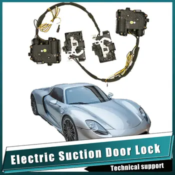 Для Porsche 918 2015 ~ 2023 Автомобильное мягкое закрытие дверной защелки Привод блокировки прохода Автоматическое электрическое поглощение, бесшумный доводчик всасывания
