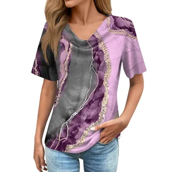 Женская модная повседневная футболка с круглым вырезом и коротким рукавом свободного кроя распродажа одежды жен графические футболки одежда y2k 2000-х
