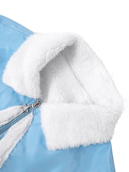 Женское осенне-зимнее пальто 2023 года, повседневная пуховая куртка с принтом звезды, длинный рукав, куртка на молнии с лацканами, карманы