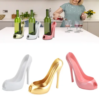 Инновационный винный стеллаж в форме обуви на высоком каблуке, держатель для винных бутылок, Винный Стеллаж, Аксессуары для украшения дома