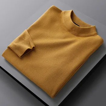 Круглый вырез, однотонный свитер, нижняя рубашка, внутренний вязаный свитер