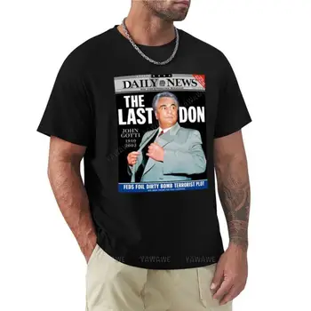 летняя модная футболка, мужская футболка John Gotti (The Last Don), футболки с коротким рукавом, графические футболки, мужские футболки