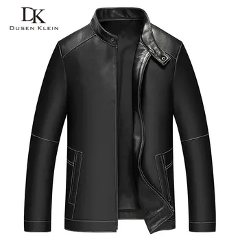 Мужская куртка из натуральной кожи, куртки из натуральной овчины, повседневные черные карманы, осенняя новая куртка для мужчин M8268