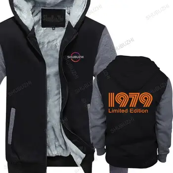 Мужская осенне-зимняя толстовка, повседневный свободный стиль, с капюшоном 1979 года выпуска, лимитированное новое пальто, мужская хлопковая теплая толстая толстовка большего размера