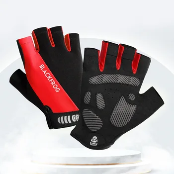 МУЖСКИЕ женские перчатки на полпальца для горячего велоспорта, дышащие противоударные спортивные перчатки, велосипедные перчатки
