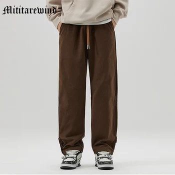 Мужские повседневные брюки Four Seasons Свободные спортивные брюки Y2k в стиле хай-стрит, хип-хоп, мешковатые спортивные брюки для мужчин, прямая одежда