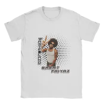 Мужские футболки Brent Faiyaz Wasteland, одежда из чистого хлопка, забавные футболки с круглым вырезом и коротким рукавом, футболки в подарок на день рождения