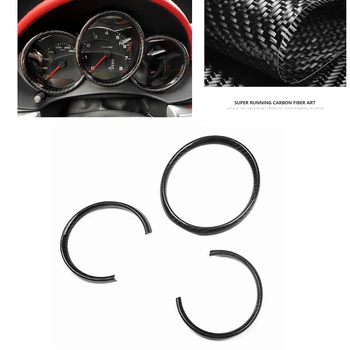 Накладка на кольцо приборной панели из углеродного волокна для Porsche Boxster Cayman 2014-2021