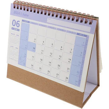 Настольный календарь на 2024 год, палатка, офисный рабочий стол, Маленькая подставка для календарей, украшенная бумажными календарями