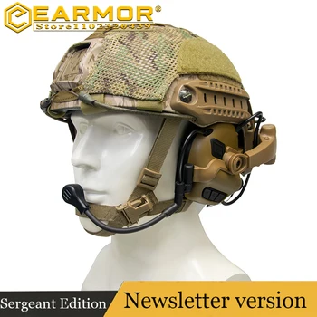 Наушники для тактического шлема EARMOR M32X, наушники для активной стрельбы военной полиции, наушники для защиты слуха от шума при стрельбе
