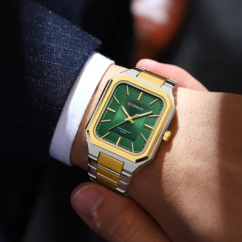 Новые модные мужские часы CURREN Кварцевые Мужские наручные часы Повседневный деловой браслет из нержавеющей стали со светящимися Relogios Masculino