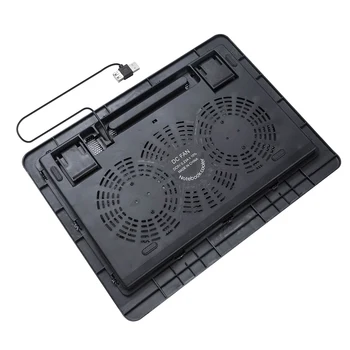 Охлаждающая подставка для ноутбука, охлаждающая подставка для игрового ноутбука, кулер с двумя вентиляторами, USB-подставка для ноутбука