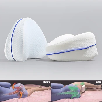 Подушка для ног из хлопка с эффектом памяти, ортопедическая при ишиасе, домашняя пена с эффектом памяти, облегчающая боль в спине, тазобедренном суставе, облегчающая боль в бедрах, подушка для ног с эффектом памяти