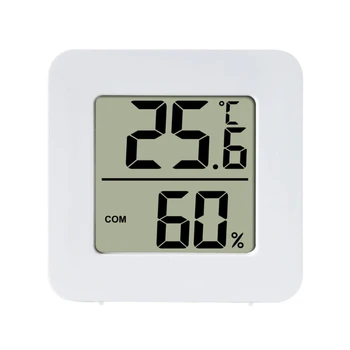 Портативная офисная метеостанция, ЖК-цифровой термометр-гигрометр, измеритель влажности в помещении