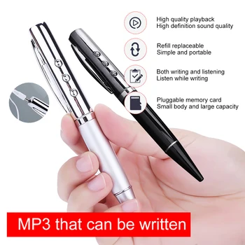Портативный MP3-плеер Музыкальный плеер с USB-ручкой для записи Поддерживает 32 ГБ TF-карты Музыкальный mp3-плеер для студентов Walkman Mini Media MP3-плеер