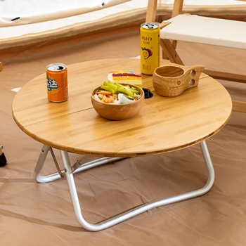 Портативный складной походный столик из алюминиевого сплава для активного отдыха, для кемпинга и чаепития
