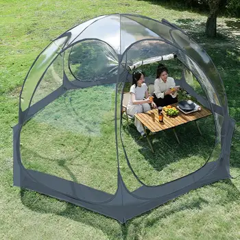 Прозрачная палатка для наружного использования, Пылезащитная водонепроницаемая палатка с пузырьками, Утолщенная палатка для наблюдения за звездами, кемпинг, Дышащие палатки для солнечных ванн из ПВХ