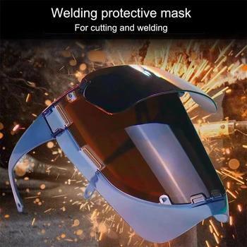 Профессиональная маска для автоматической сварки, устанавливаемая на голову, Защитные очки, светофильтр, Антибликовый сварочный шлем, Защитная маска для оборудования