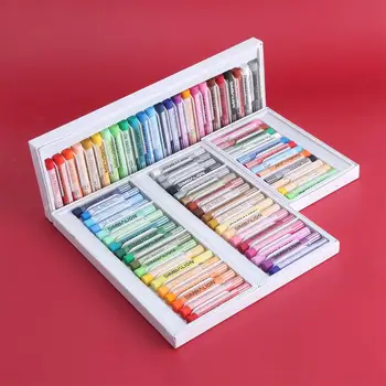 Разноцветный круглый рисунок для художников, детей, студентов, рисование масляной пастелью, палочки для рукоделия, Масляная пастель, набор цветных карандашей