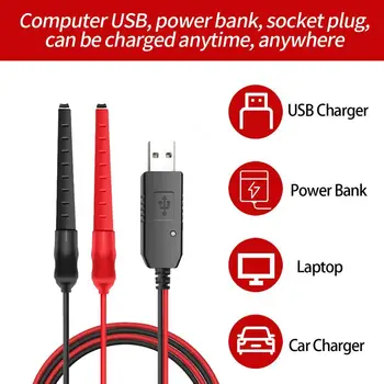 Рация для внутренней связи USB-источник питания Кабель зарядного устройства Универсальный разъем для зарядки 4,2 В-8,4 В Зажим для зарядного устройства Аксессуары для зарядных устройств