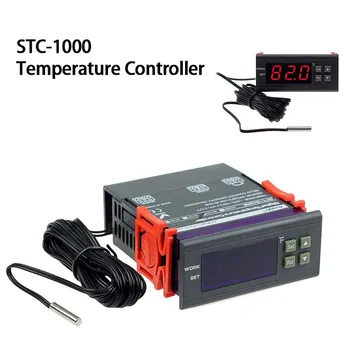 Регулятор температуры STC-1000 Аквариум Для Вылупления Морепродуктов СВЕТОДИОДНЫЙ Цифровой Термостат Машина Терморегулятор Реле Нагрева Охлаждения