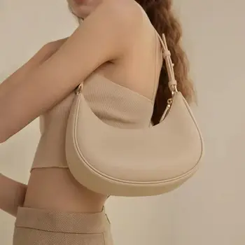 Роскошная сумка через плечо и кошелек 2023 Новый Модный Тренд хозяйственная сумка из натуральной кожи Crescent Moon сумка Женская W11