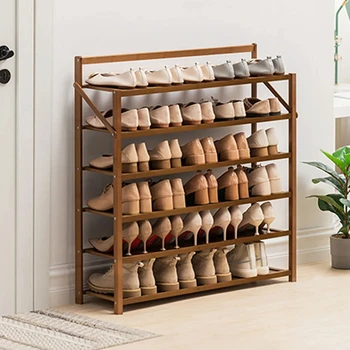 Стойка для обуви, бытовой шкаф для сандалий, многослойная пылезащитная установка, простая складная скамеечка для ног, шкаф, общежитие