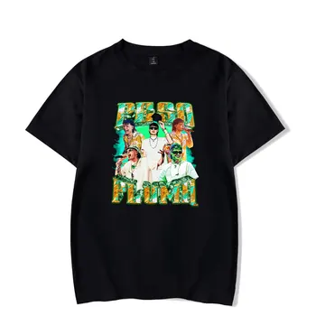 Футболки Peso Pluma с товарным принтом GÉNESIS Album, унисекс, модная повседневная футболка в стиле хип-хоп с коротким рукавом, уличная одежда